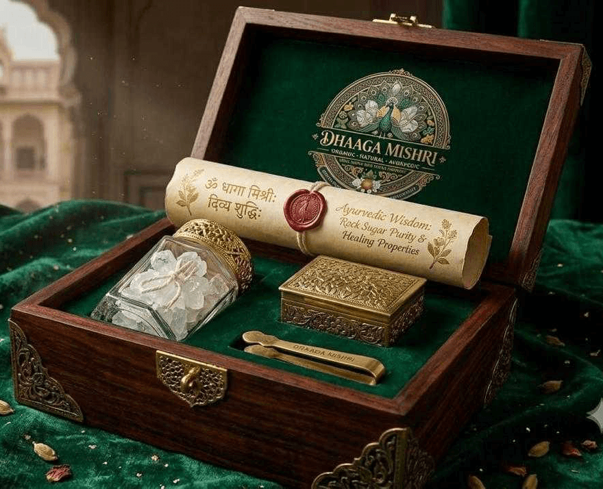Rosewood box with brass caddy, tongs and a wax-sealed scroll